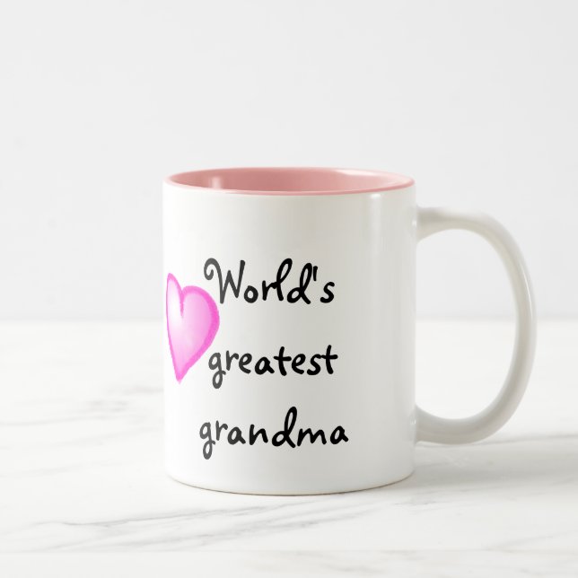 World's greatest grandma mok Två-Tonad mugg (Höger)