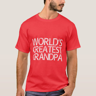 Worlds Greatest Grandpa Fars dag T Shirt