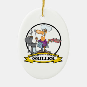 WORLDS GREATEST GRILLER MANAR TECKNAD JULGRANSPRYDNAD KERAMIK