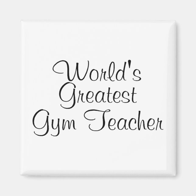 Worlds Greatest Gym Teacher Magnet (Framsidan)