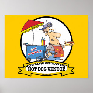 WORLDS GREATEST HETT HUND VENDOR MANAR TECKNAD POSTER