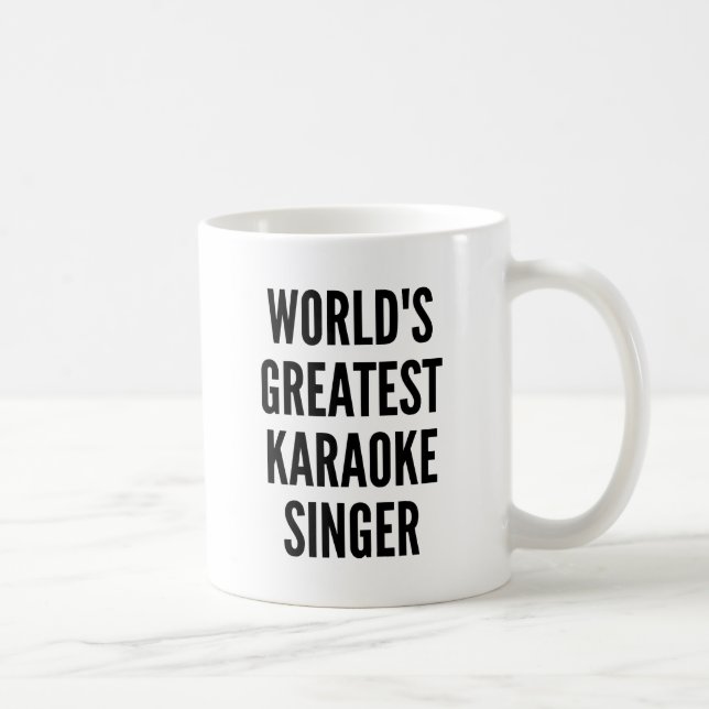 Worlds Greatest Karaoke Singer Kaffemugg (Höger)
