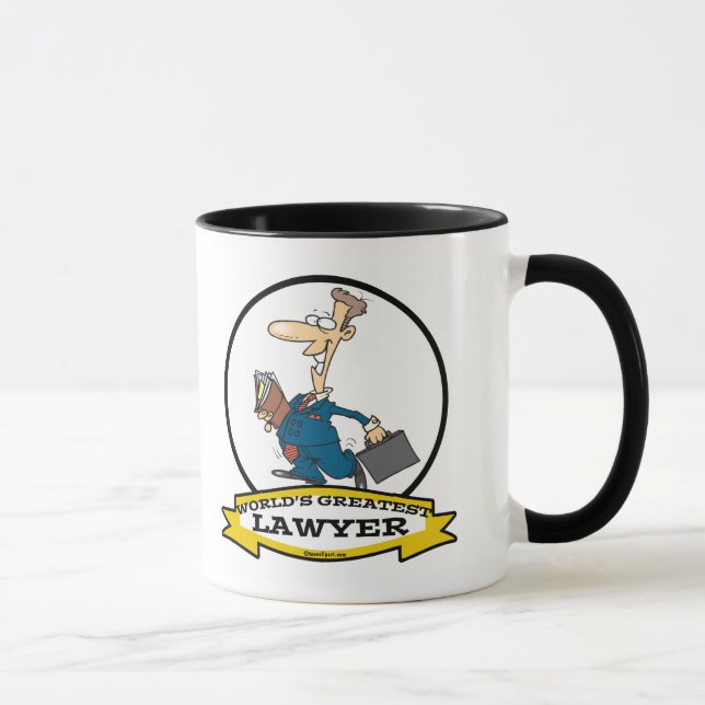 WORLDS GREATEST LAWYER II MANAR TECKNAD MUGG (Höger)