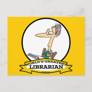 WORLDS GREATEST LIBRARIAN II TECKNAD VYKORT