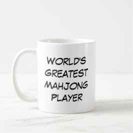 "World's Greatest Mahjong Player" Kaffemugg