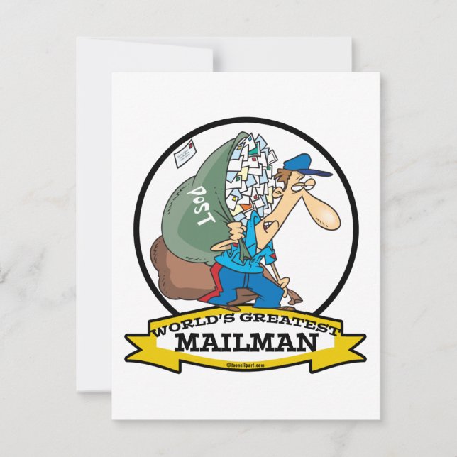 WORLDS GREATEST MAILMAN MANAR TECKNAD (Framsida)