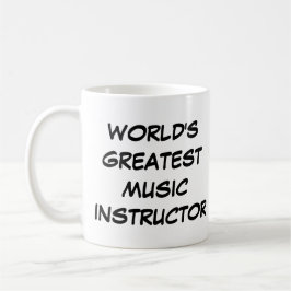 "World's Greatest Music Instructor" Mug Kaffemugg
