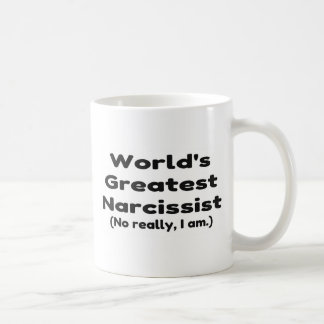 Worlds Greatest Narcissist Joke Kaffemugg