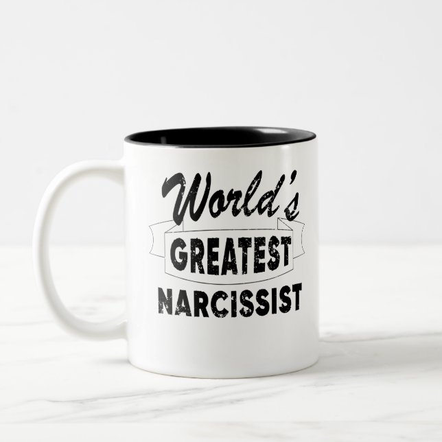 Worlds Greatest Narcissist Två-Tonad Mugg (Vänster)