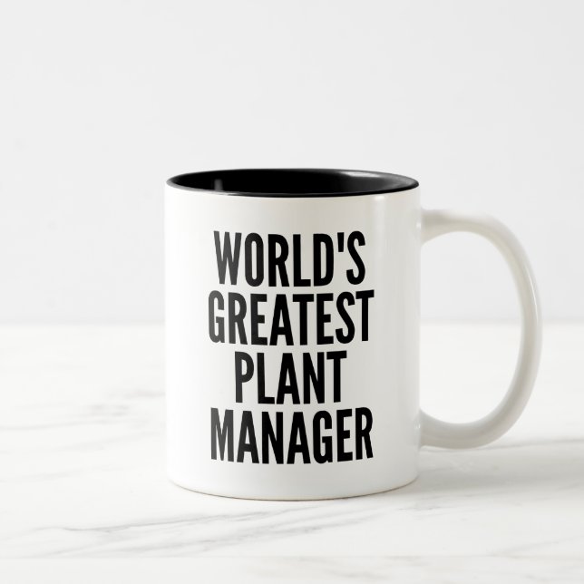 Worlds Greatest Plant Manager Två-Tonad Mugg (Höger)