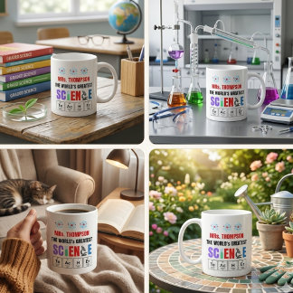 World's Greatest Science Teacher Personalized Kaffemugg