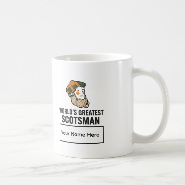 World's Greatest Scotsman Personalized Mug Kaffemugg (Höger)