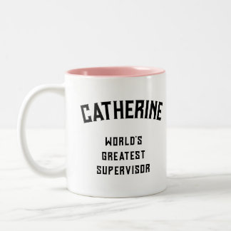 World's Greatest Supervisor Två-Tonad Mugg