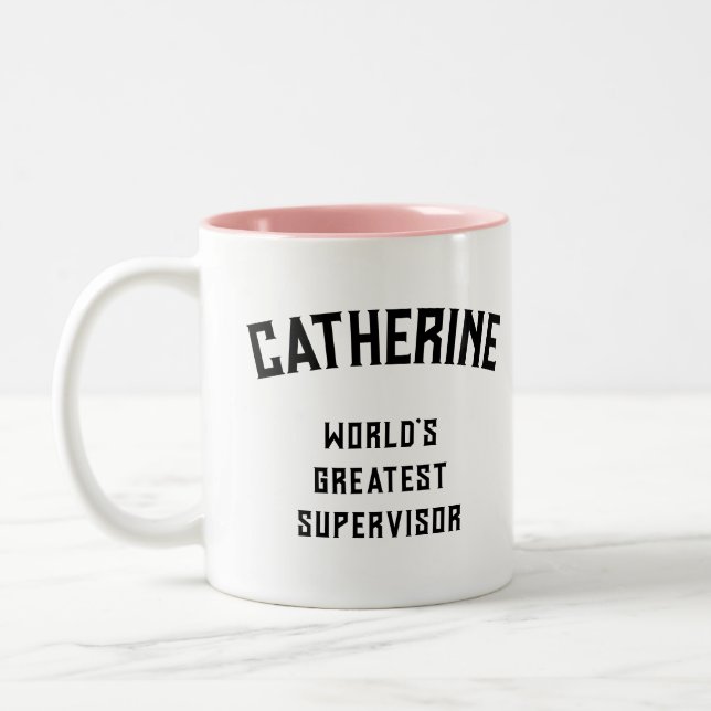 World's Greatest Supervisor Två-Tonad Mugg (Vänster)