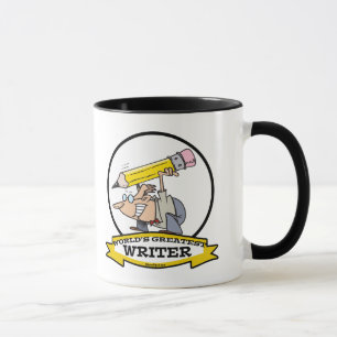 WORLDS GREATEST WRITER II TECKNAD MUGG