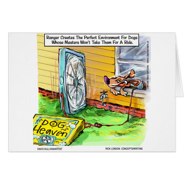 World's Happiest Hund FUNNY GER Tees Mugg ETC Hälsningskort (Framsidan Horizontal)