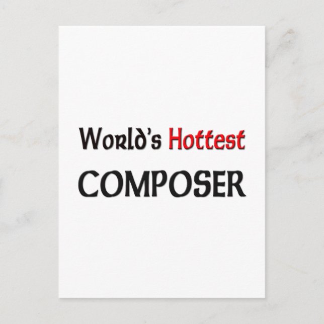 Worlds Hottest Composer Vykort (Framsida)