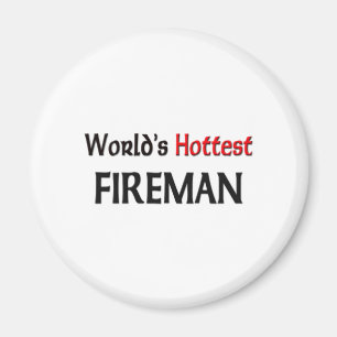 Worlds Hottest Fireman Magnet