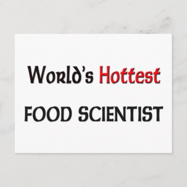 Worlds Hottest Food Scientist Vykort (Framsida)
