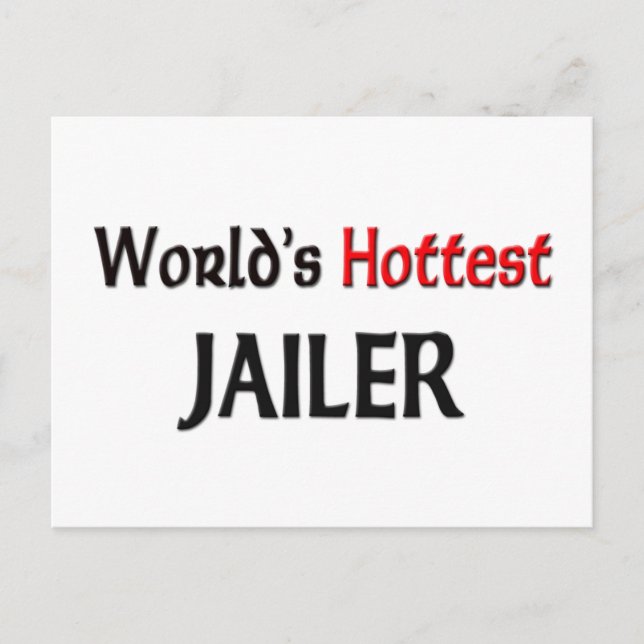 Worlds Hottest Jailer Vykort (Framsida)