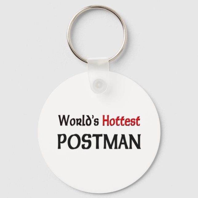 Worlds Hottest Postman Nyckelring (Framsida)