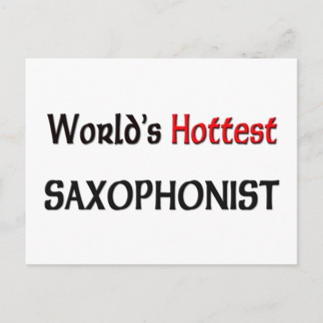 Worlds Hottest Saxophonist Vykort (Framsida)