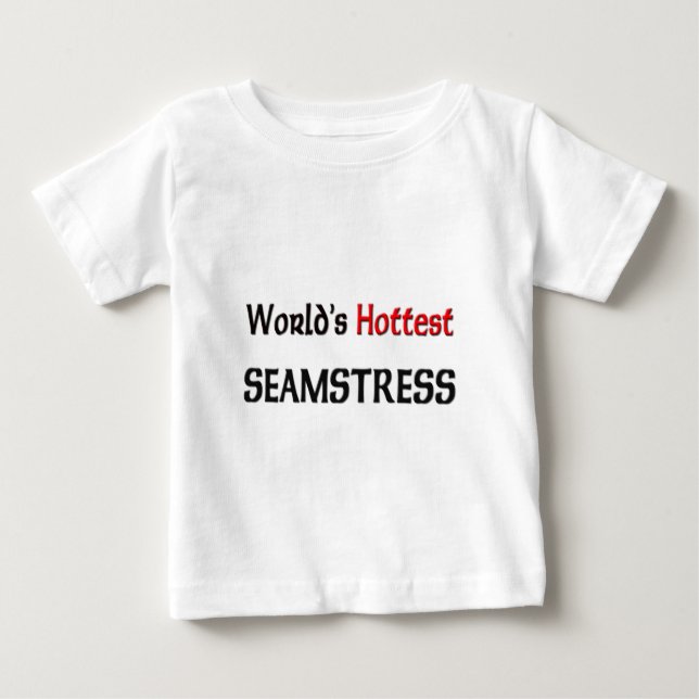Worlds Hottest Seamstress Tee Shirt (Framsida)