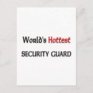 Worlds Hottest Security Guard Vykort
