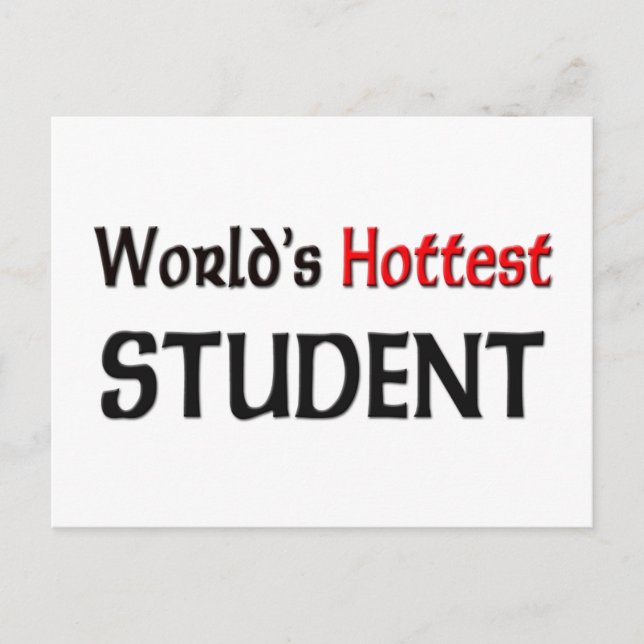 Worlds Hottest Student Vykort (Framsida)