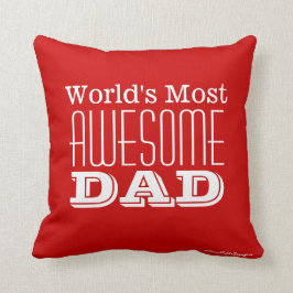World's Mest PAPPA-Text Design FANTASTISK Kudde