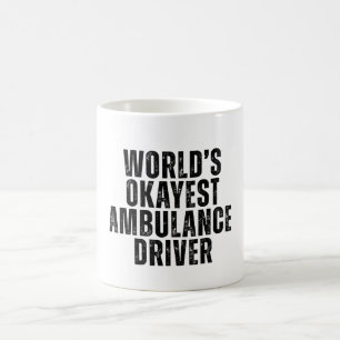 Worlds Okayest Ambulance Driver Funny EMT Kaffemugg