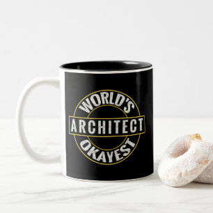 World's Okayest Architect Två-Tonad Mugg