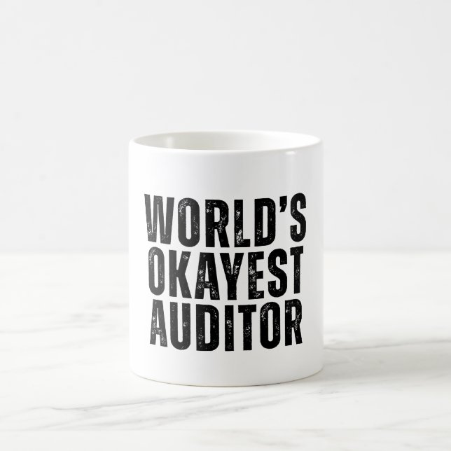 World's Okayest Auditor Funny Kaffemugg (Center)