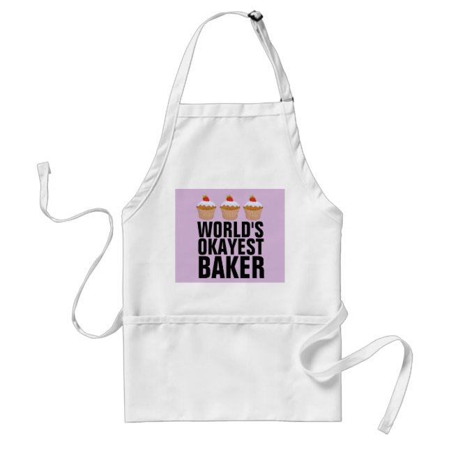 WORLDS OKAYEST BAKER KITCHEN APRONS FÖRKLÄDE (Framsidan)