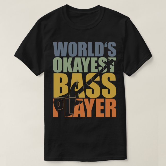 WORLDS OKAYEST BASER PLAYER Lustig basrestgåva 1 T Shirt (Design framsida)