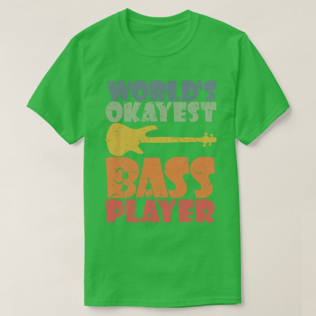 WORLDS OKAYEST BASER PLAYER Lustig basrestgåva 3 T Shirt (Design framsida)