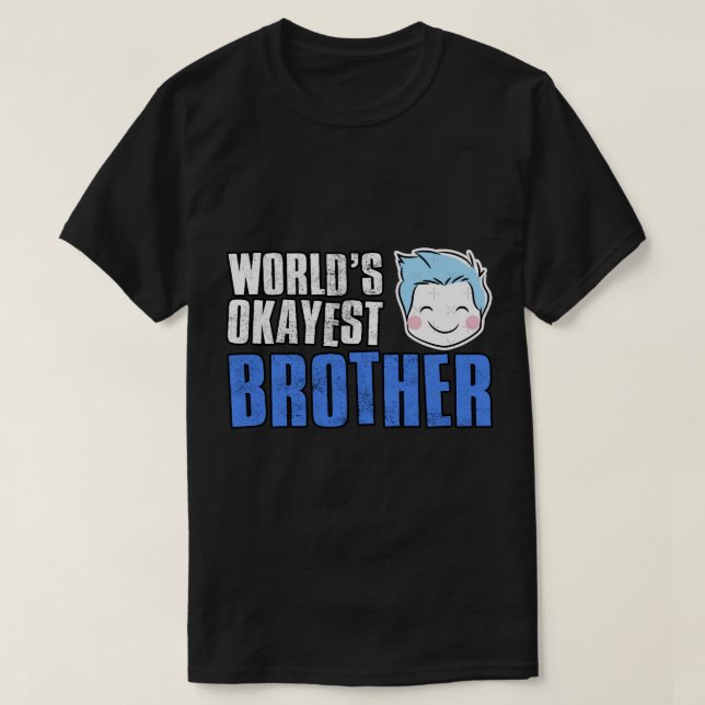 Worlds Okayest Brother Classic(6) T Shirt (Design framsida)