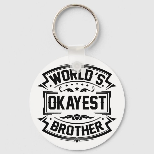 World's Okayest Brother Nyckelring (Framsida)