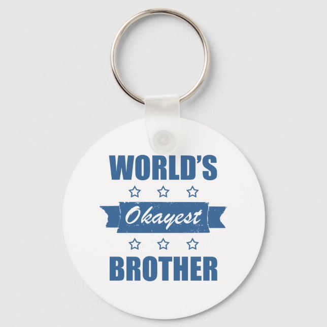 World's Okayest Brother Nyckelring (Framsida)
