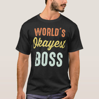 World's Okayest Chef Funny Retro Vintage T Shirt