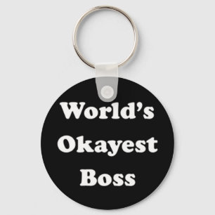 World's Okayest Chef Humous Work Gift Funny Roligt Nyckelring