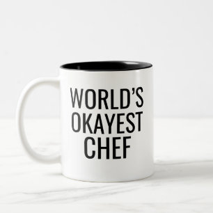 World's Okayest Chef Två-Tonad Mugg