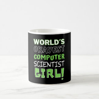 Worlds Okayest Computer Scientist Girl. Kaffemugg
