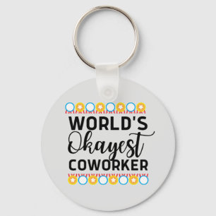 World's okayest coworking nyckelring