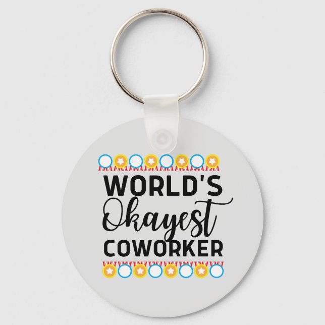 World's okayest coworking nyckelring (Framsida)