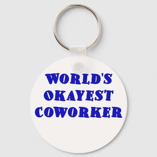 Worlds Okayest Coworking Nyckelring (Framsida)
