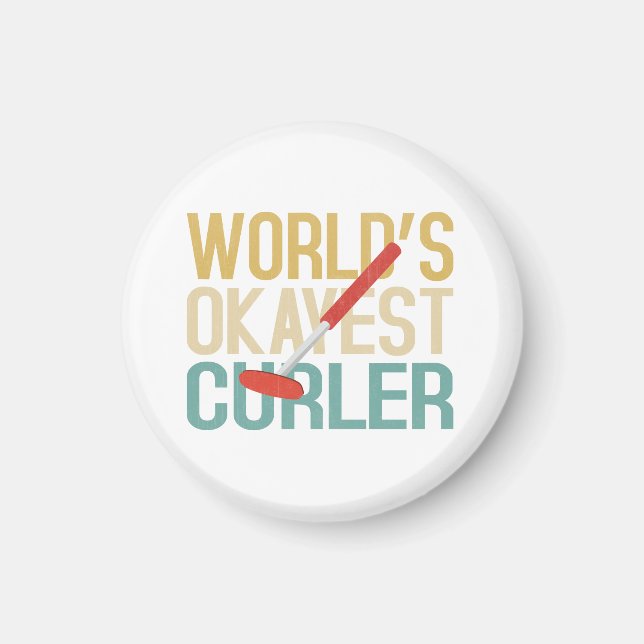 World's Okayest Curler Magnet (Framsidan)