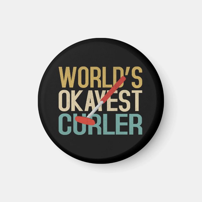 World's Okayest Curler Magnet (Framsidan)