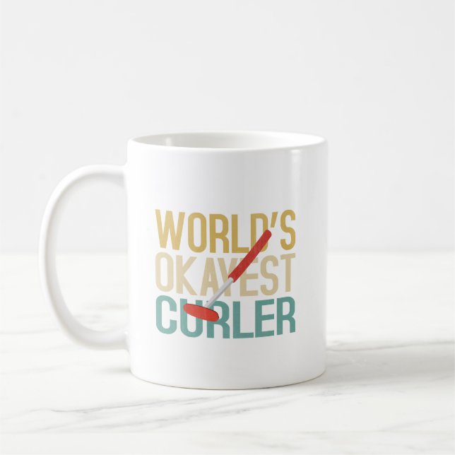 World's Okayest Curler Mugg & Gift Items (Vänster)