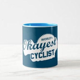 World's Okayest Cyclist Två-Tonad Mugg